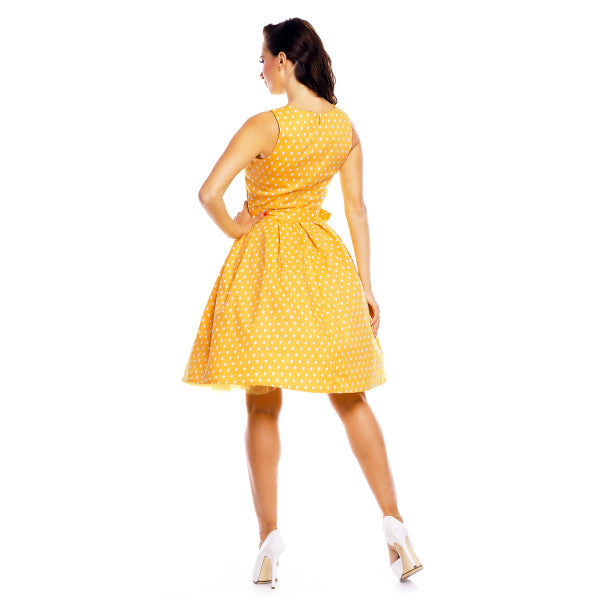 EU STOCK Lola Classic Vintage Sailor Dress in Yellow