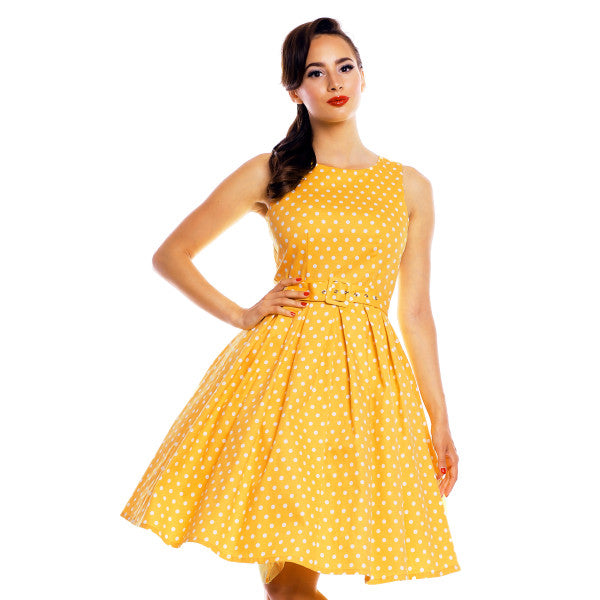 EU STOCK Lola Classic Vintage Sailor Dress in Yellow