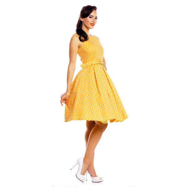 EU STOCK Lola Classic Vintage Sailor Dress in Yellow