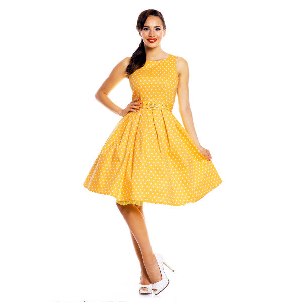 EU STOCK Lola Classic Vintage Sailor Dress in Yellow