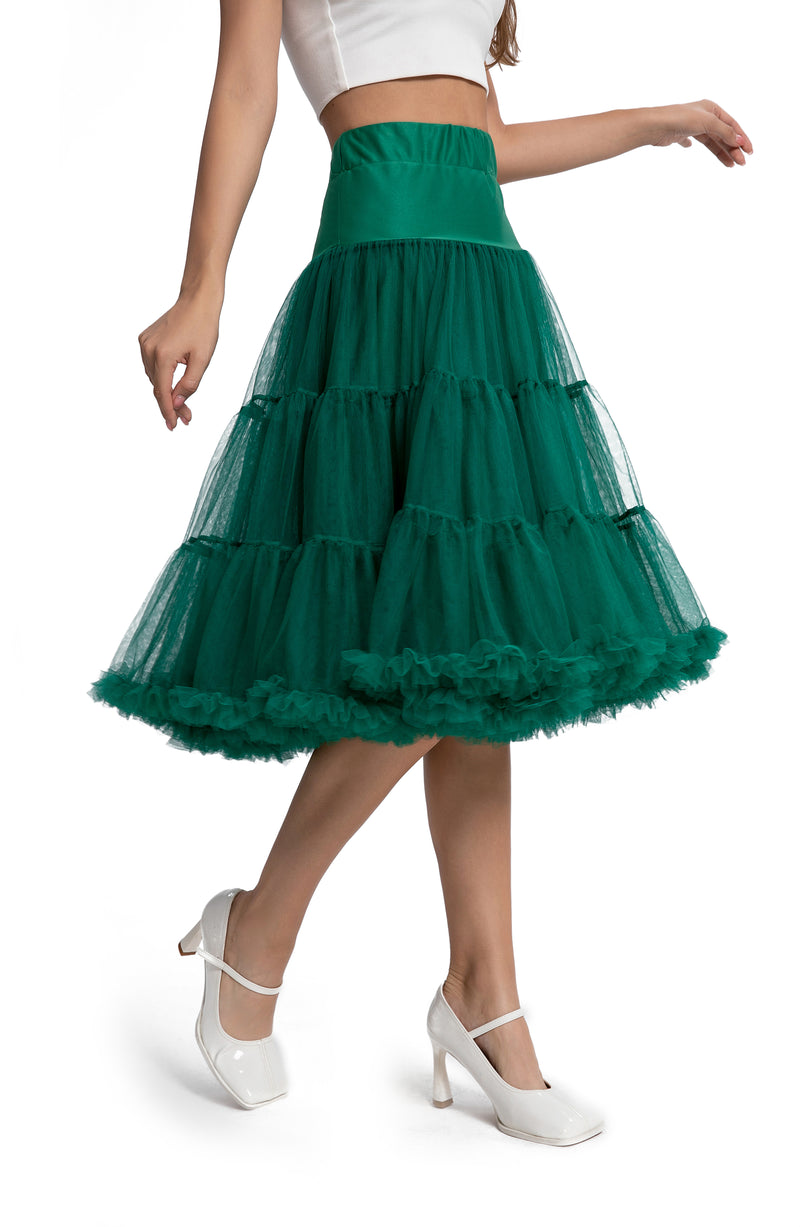 Fluffy Petticoat in Emerald Green