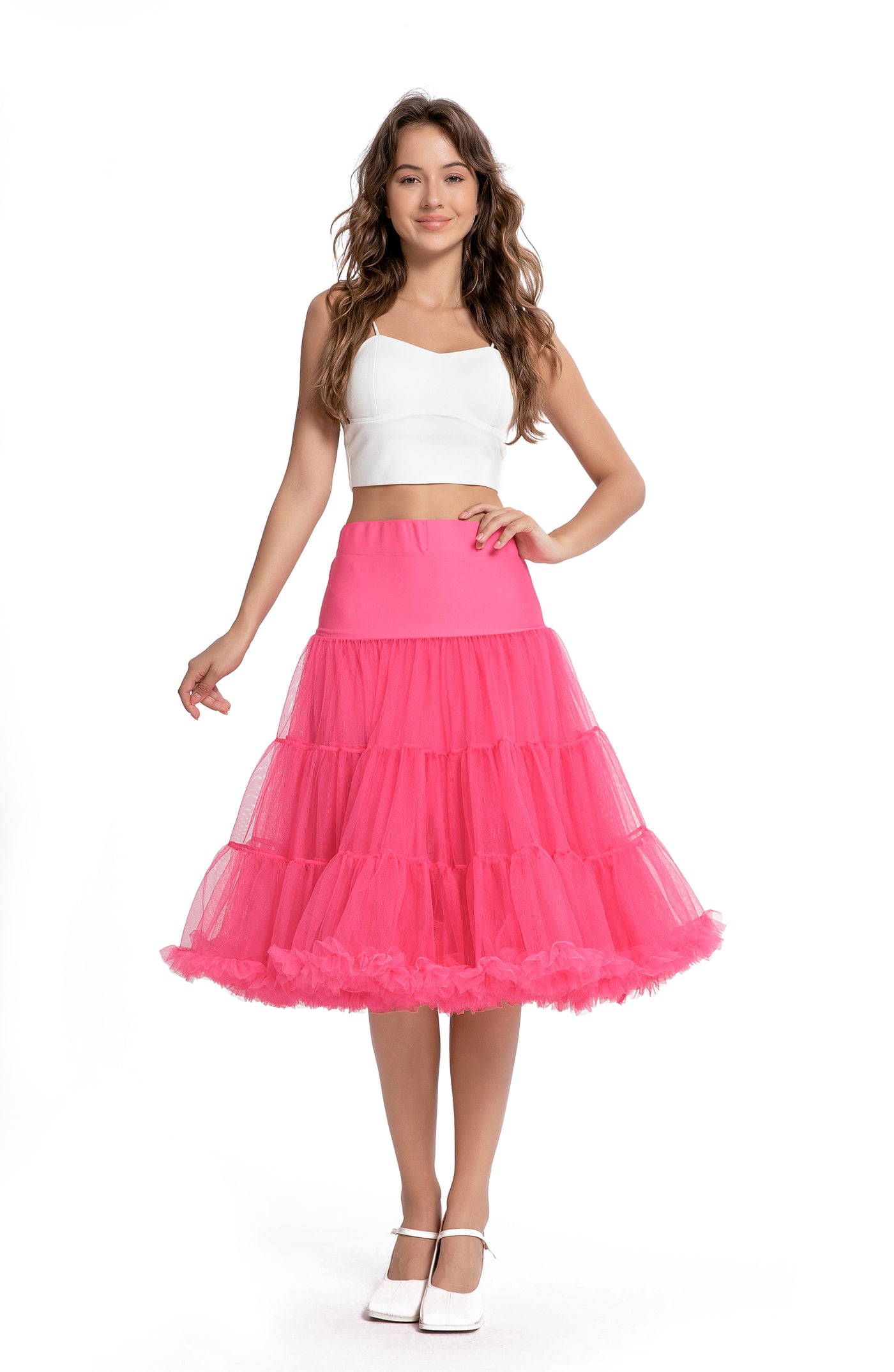 Fluffy Petticoat in Hot Pink