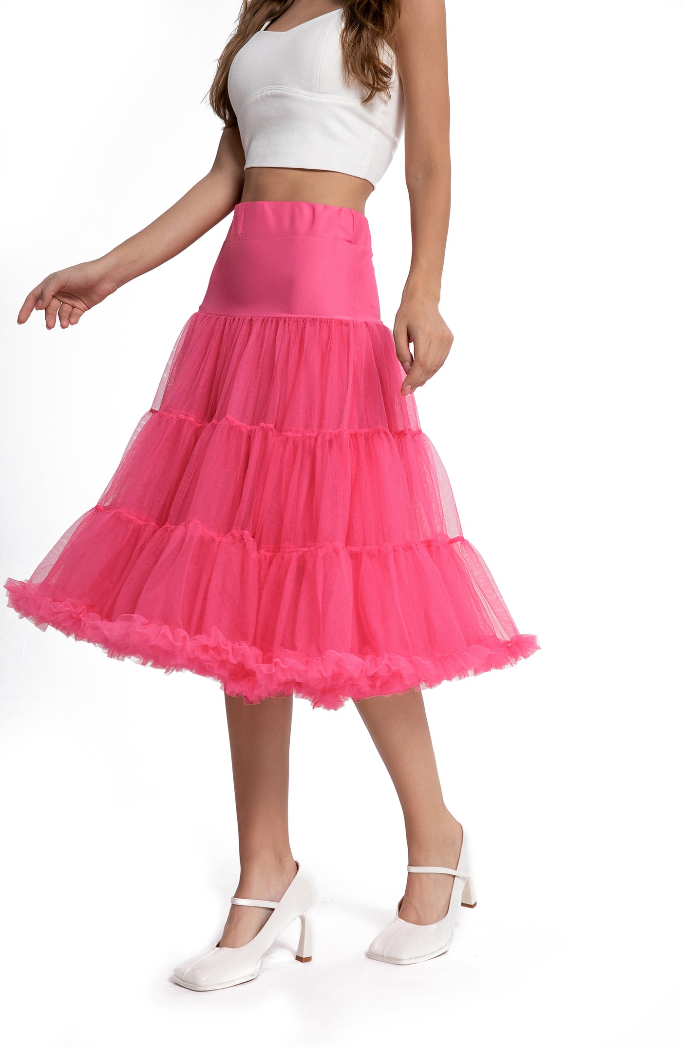 Fluffy Petticoat in Hot Pink