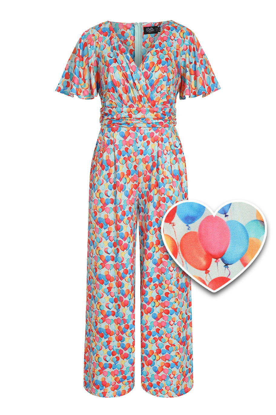 Charlotte Colourful Balloon Print Jumpsuit