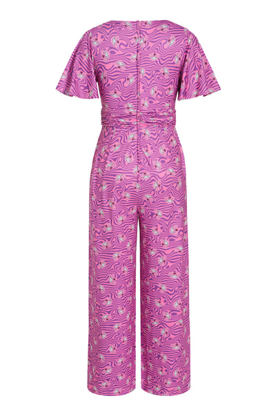 Charlotte Pink Cheshire Cat Smile Jumpsuit