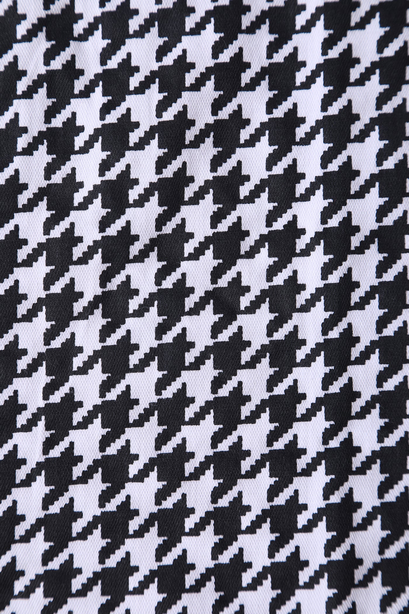 Cindy Black and White Vintage Dogtooth Dress