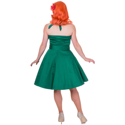 Nancy Sweetheart Neck 50's Dress in Green