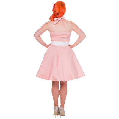 Nancy Sweetheart Neck 50's Dress in Light Pink