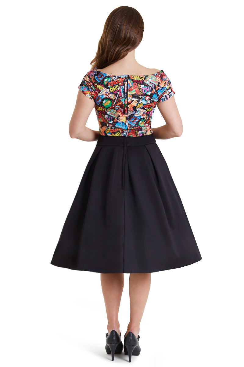 PRE ORDER Lilian Off Shoulder Pop Art Top