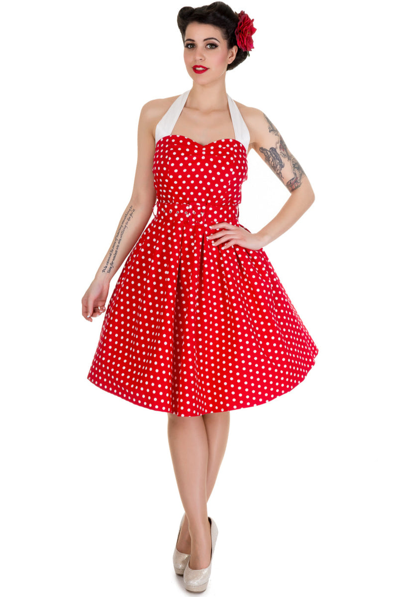 Sophie Two Toned Rockabilly 1950s Dress in Red