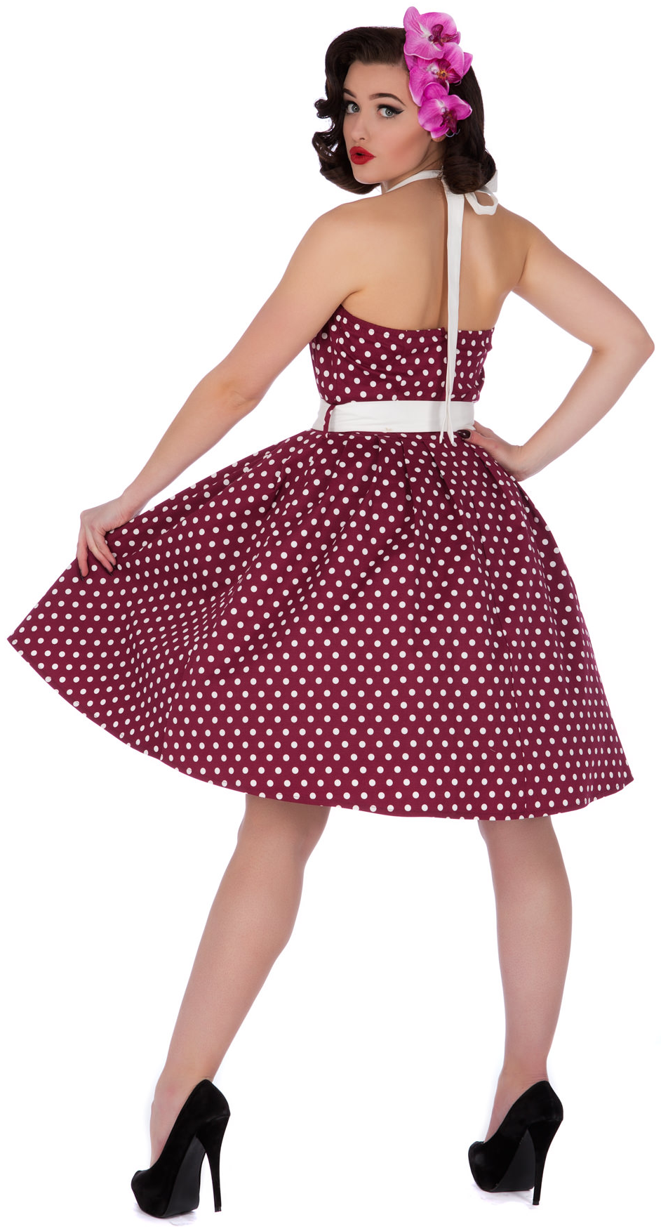 PRE-ORDER Sophie Two Toned Rockabilly 1950s Dress in Dark Purple