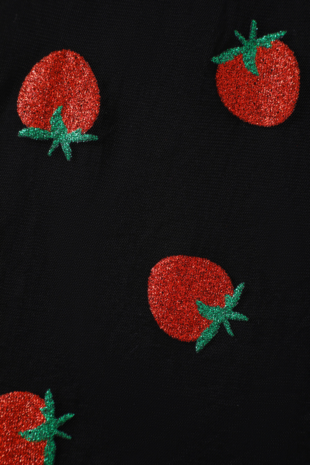 PRE ORDER Daisy Black Strawberry Mesh Dress