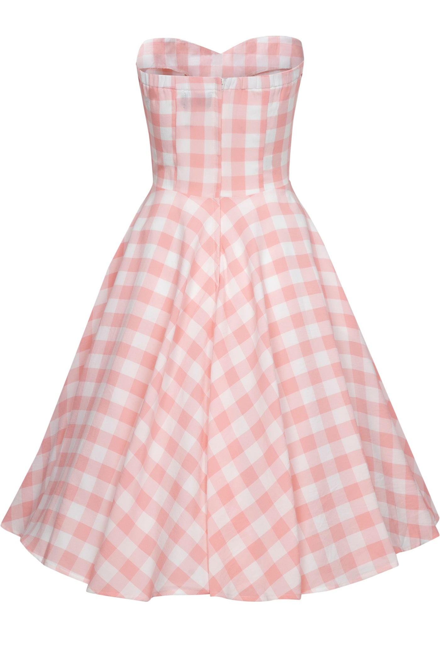 EU STOCK Melissa Retro Pink Gingham Dress