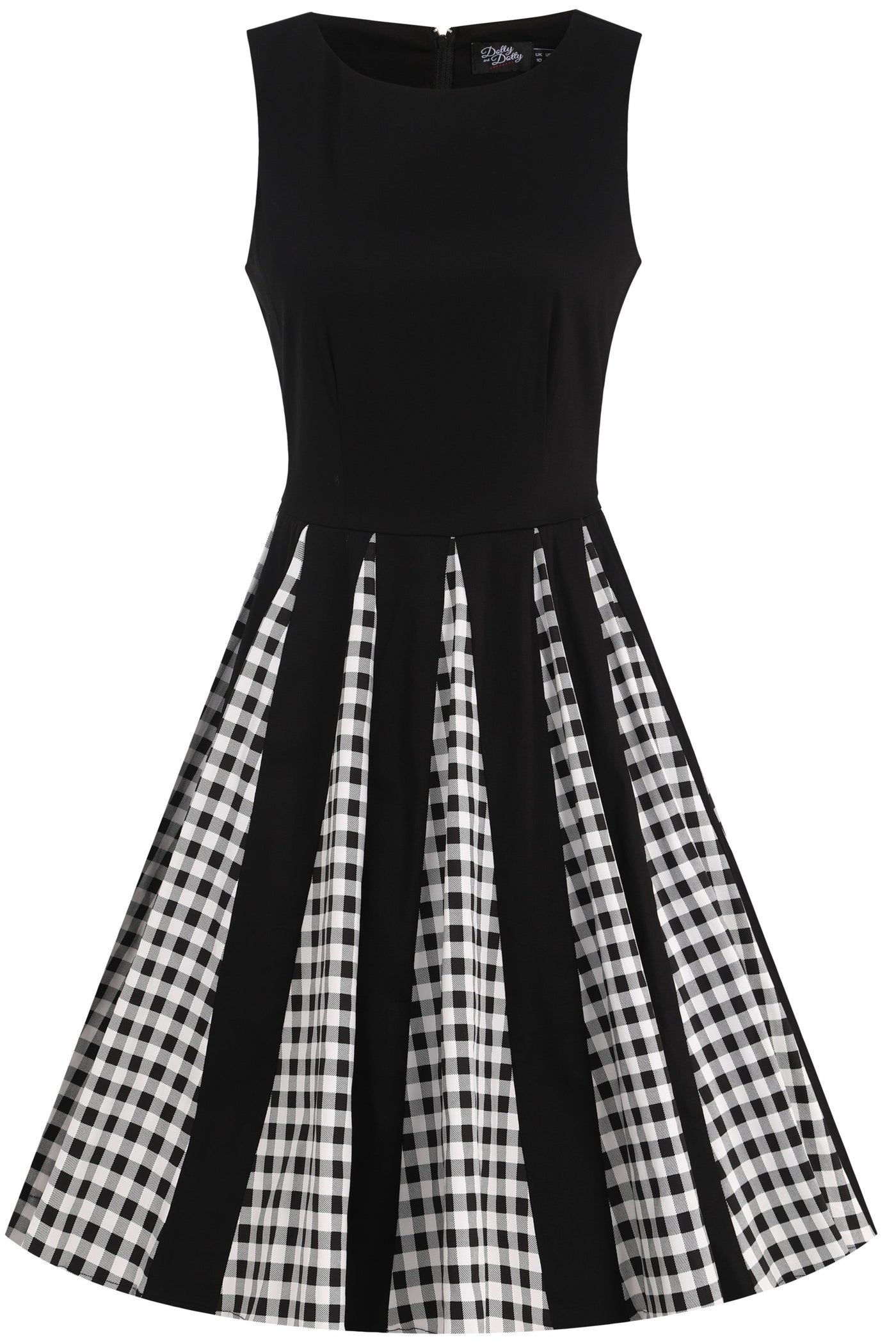 Judith Black Gingham Retro Swing Dress