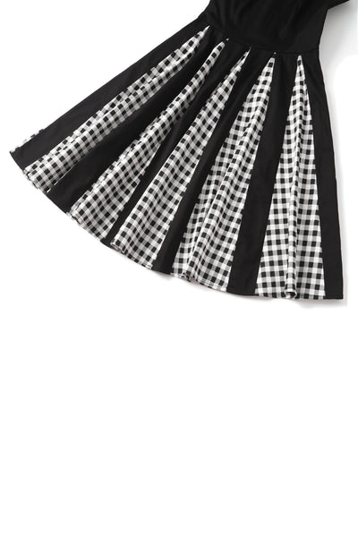 PRE ORDER Judith Black Gingham Retro Swing Dress