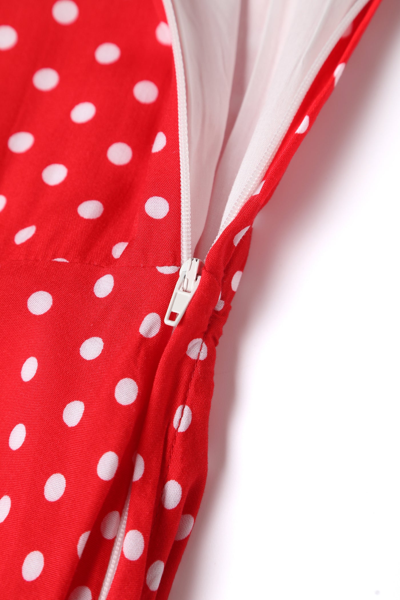 EU STOCK Poppy Red Polka Dot Shirt Dress