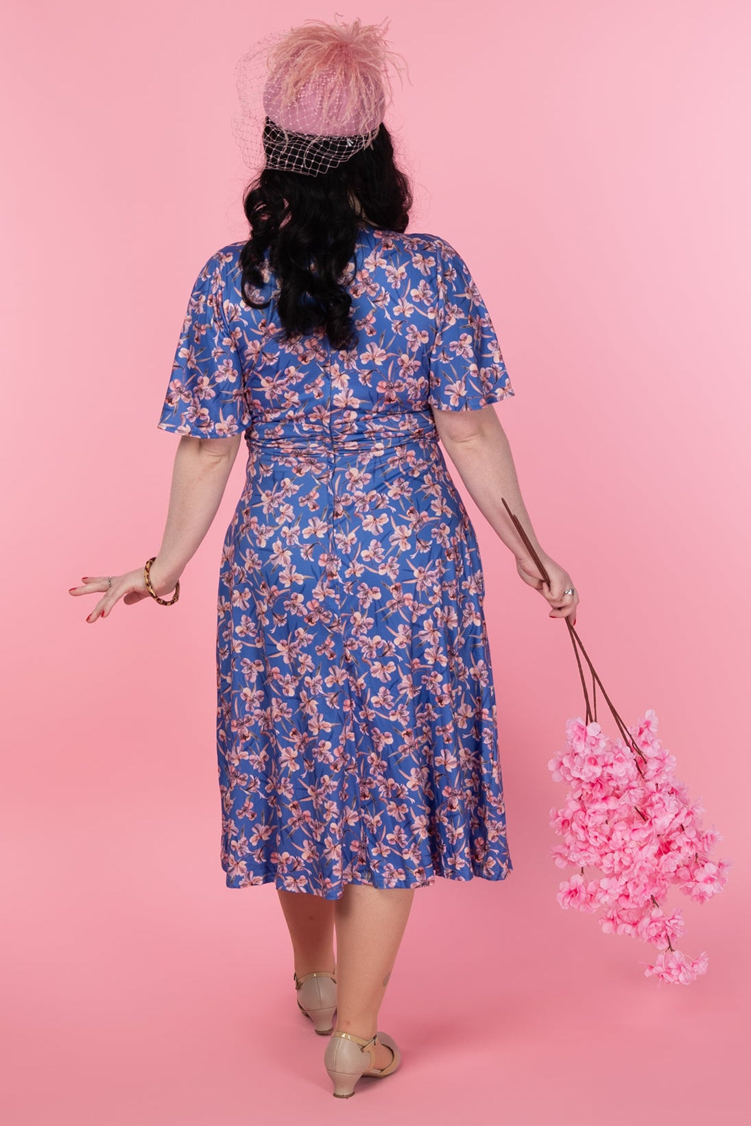 PRE ORDER Donna Blue Orchid Tea Dress