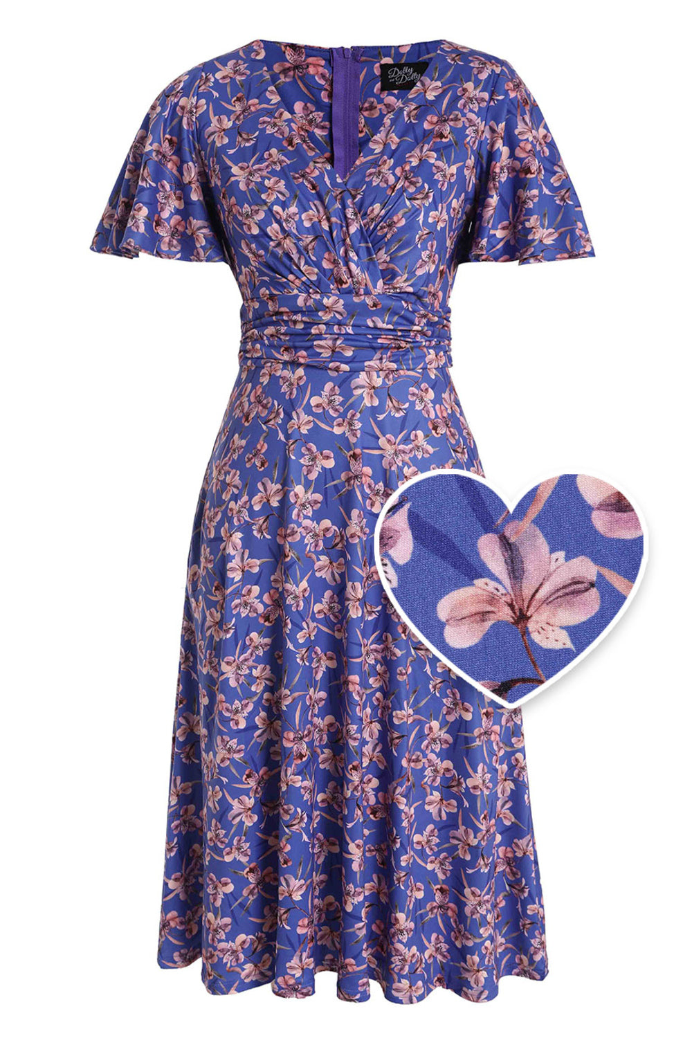 PRE ORDER Donna Blue Orchid Tea Dress