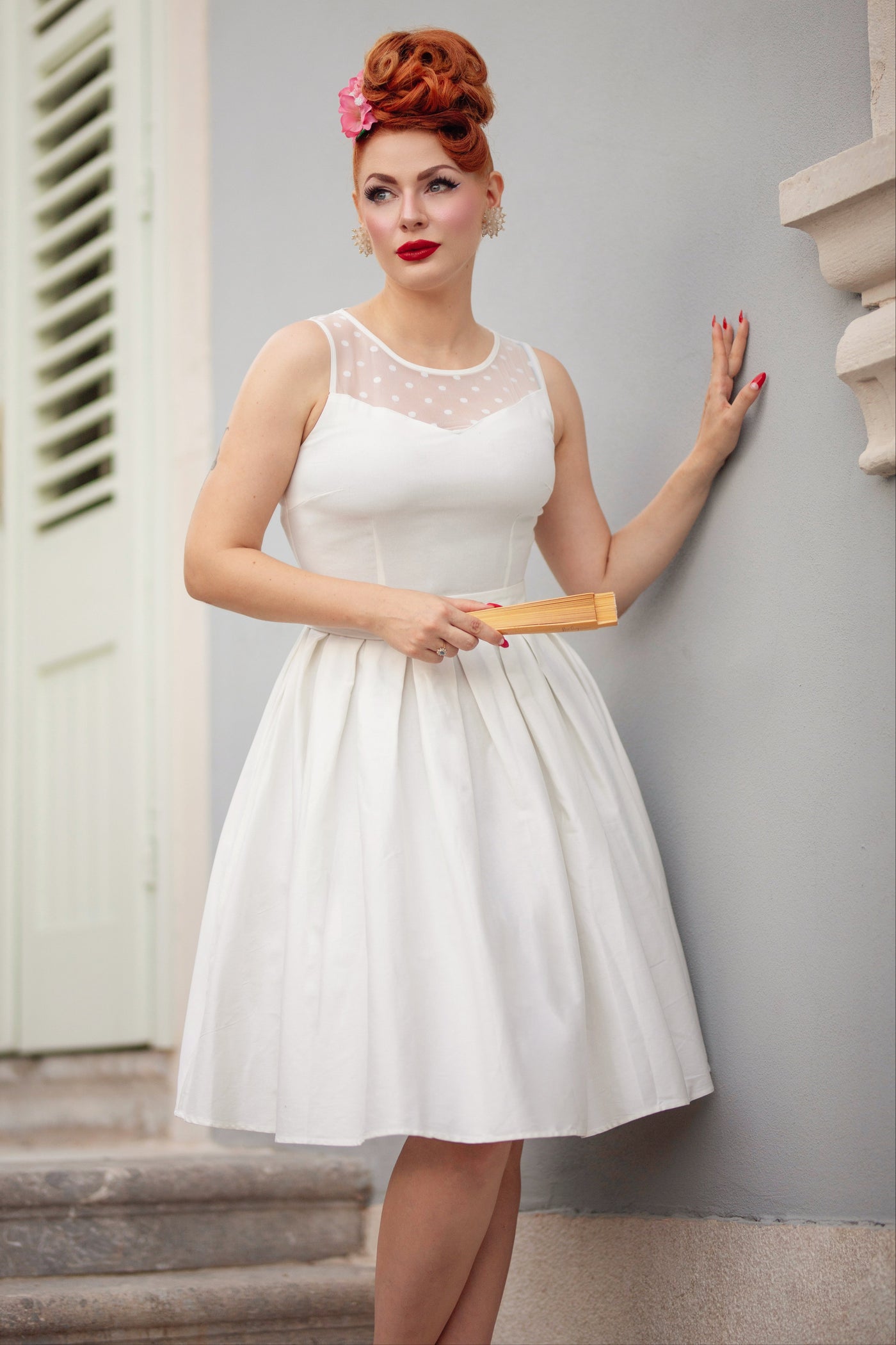 PRE-ORDER Elizabeth Vintage Inspired Sleeveless Wedding Dress