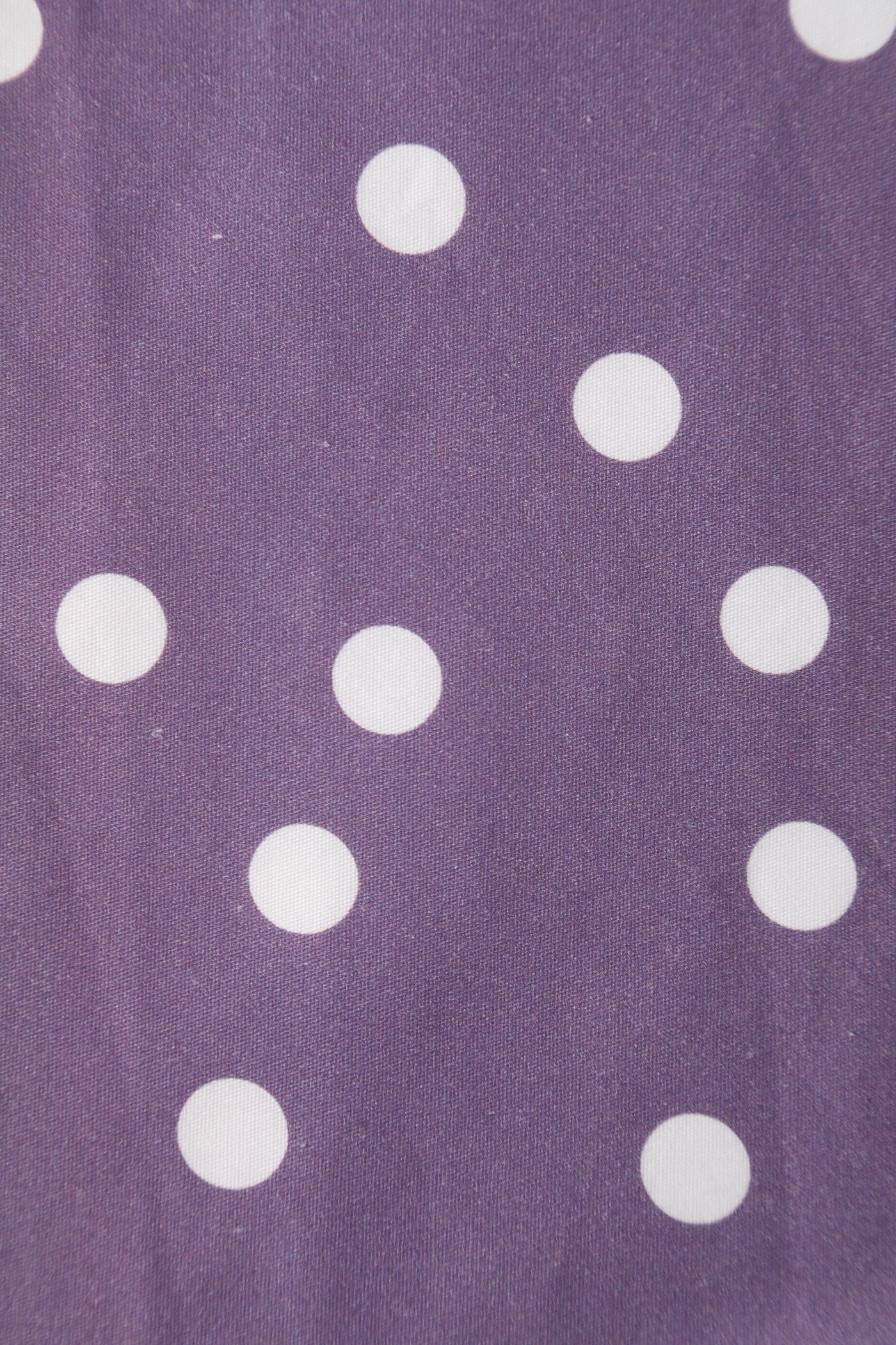 EU STOCK Lily Purple Off The Shoulder White Polka Dot Swing Dress