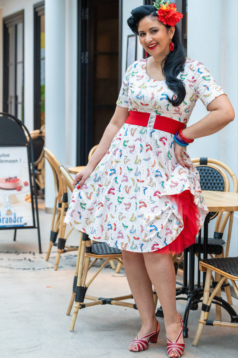 PRE ORDER Brenda Stiletto White Short Sleeved Dress