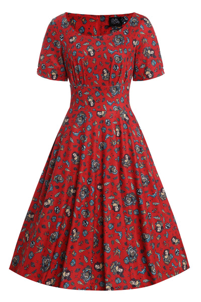 EU STOCK Brenda Nautical Sailor 50s Style Dress