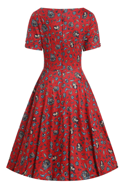 EU STOCK Brenda Nautical Sailor 50s Style Dress