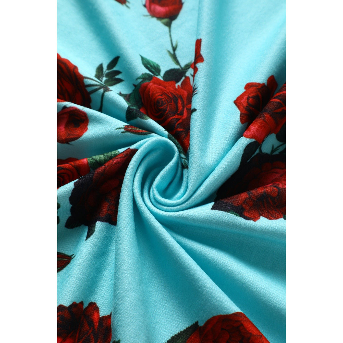 PRE ORDER Julia Turquoise Rose Print Dress