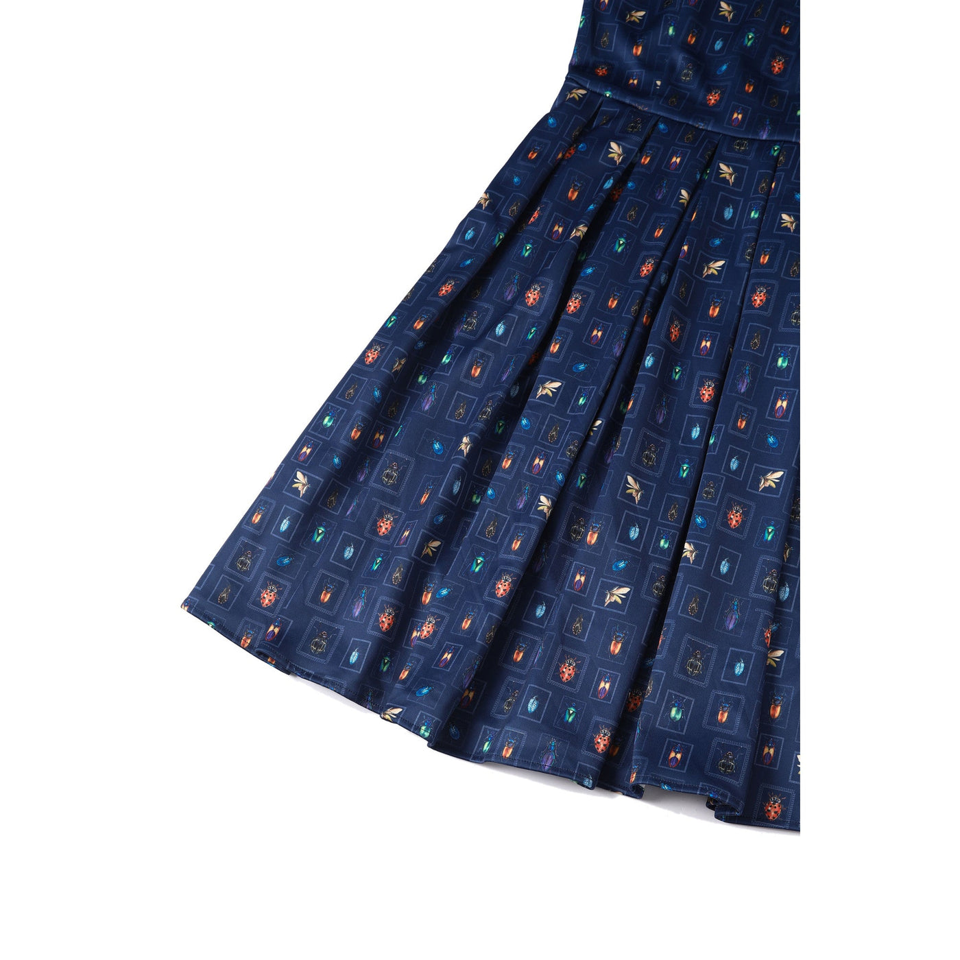 PRE ORDER Amanda Swing Dress in Navy Blue Bug Collection Print