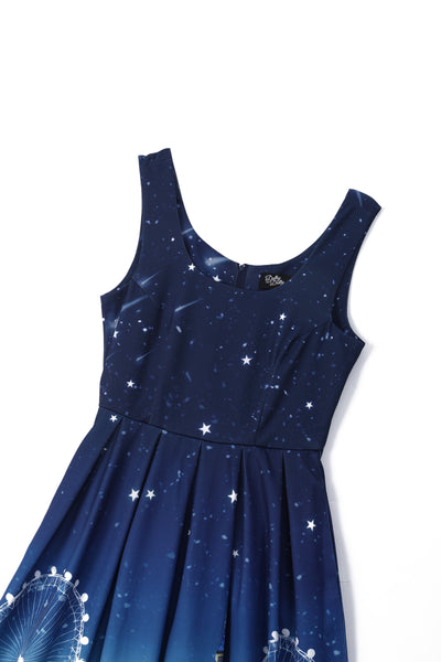 PRE ORDER Amanda Starry Night London Skyline Winter Dress