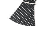 EU STOCK Poppy Dark Grey/White Polka Dot Shirt Dress