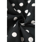 EU STOCK Poppy Dark Grey/White Polka Dot Shirt Dress