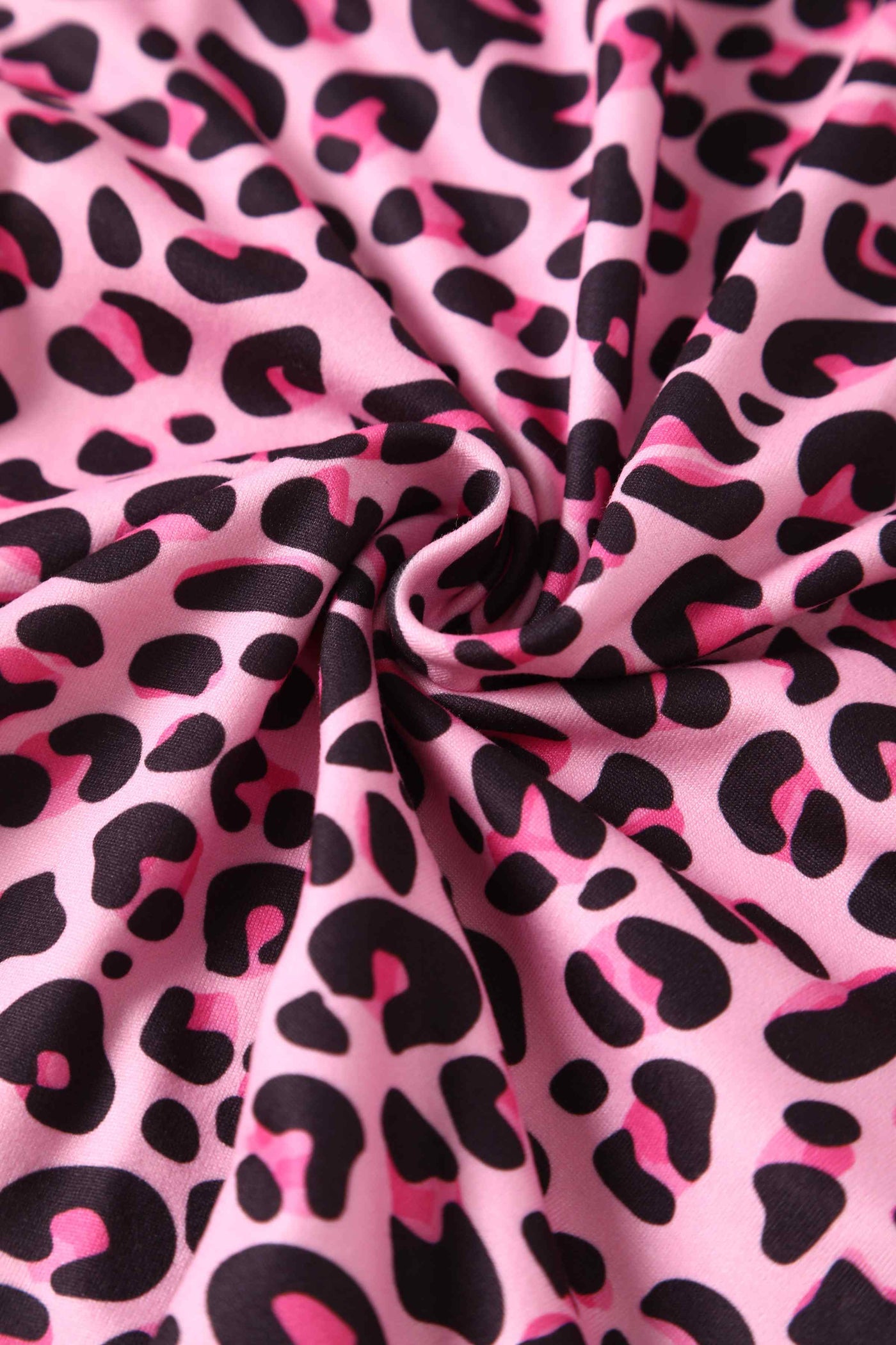 Front view of Pink Leopard Print Dress