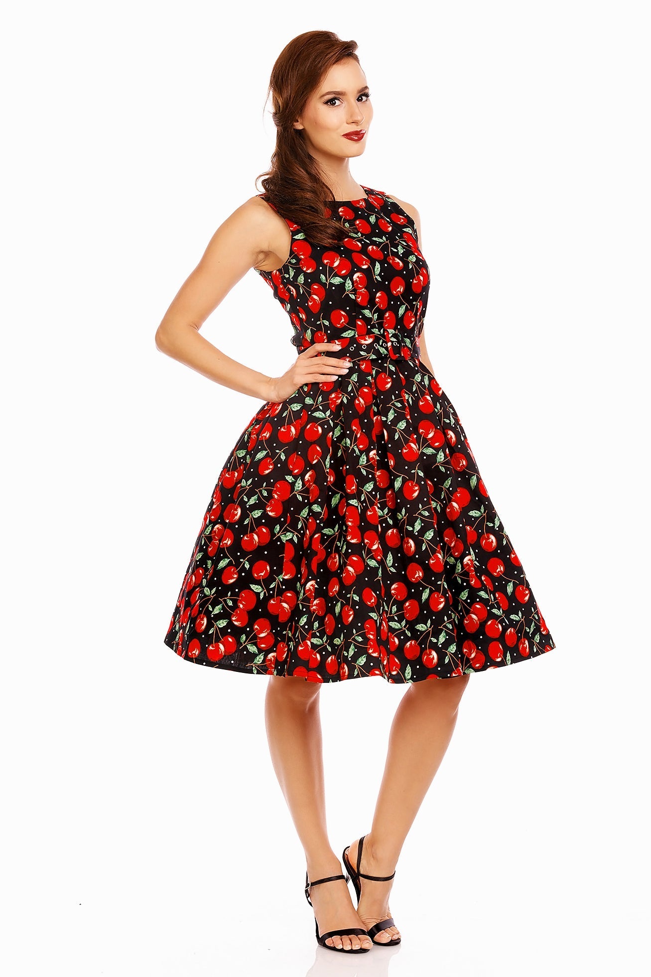 Woman's Retro Cherry Swing Dress