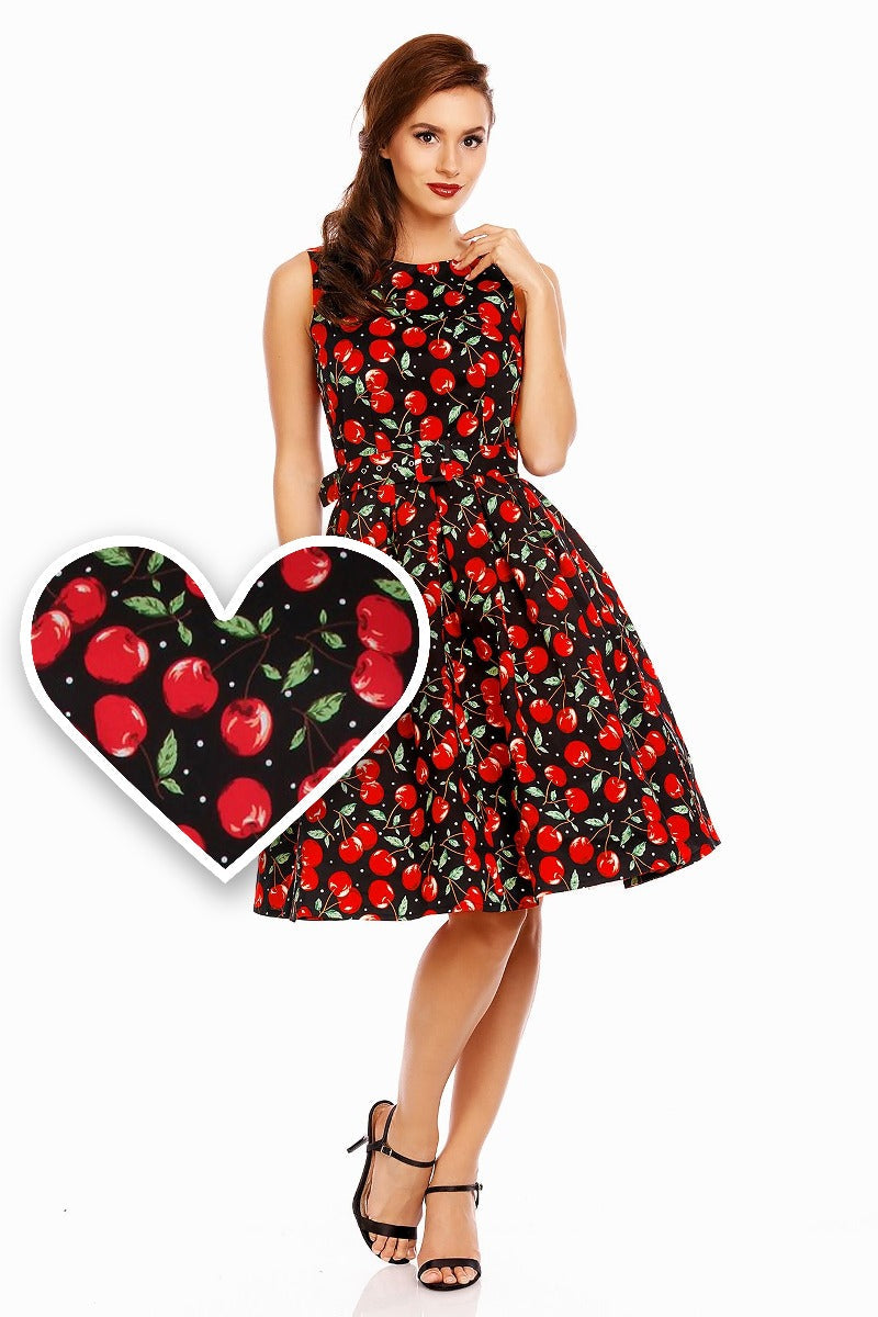 Woman's Retro Cherry Swing Dress